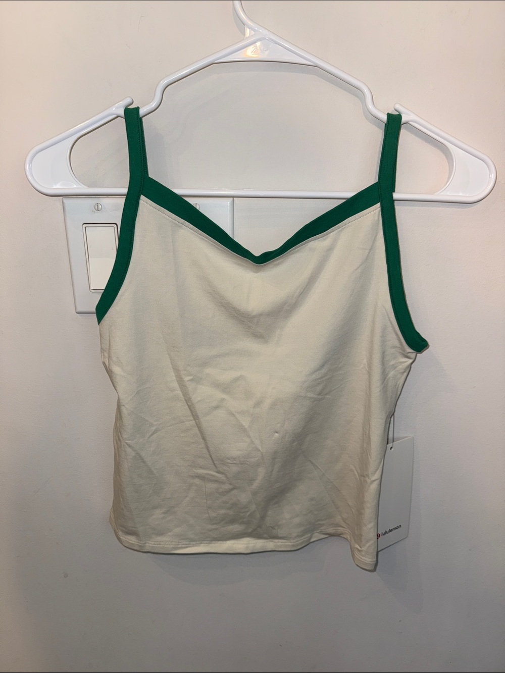 Lululemon Organic Cotton High-Neck Ringer Tank Top XS Raceway Green - Picture 4 of 11